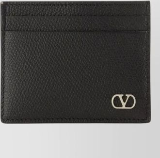 Valentino Garavani v logo card holder compact design