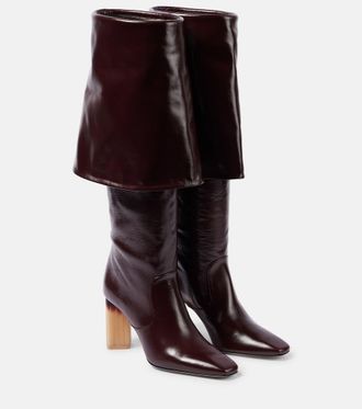 Chloé Chloé Georgia 90 leather knee-high boots