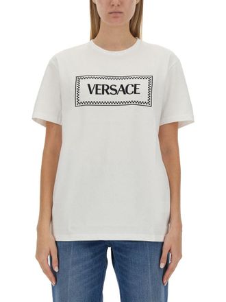Versace T -Shirt mit 90 S Vintage -Logo