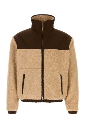 Ami Beige Regular Fleece Jacket