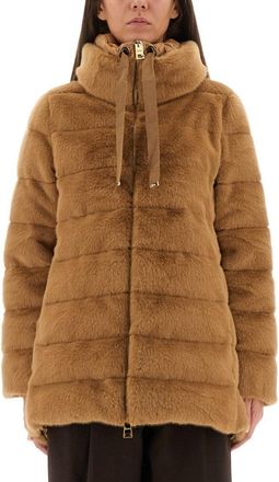 Herno Plush Eco Fur Down Jacket