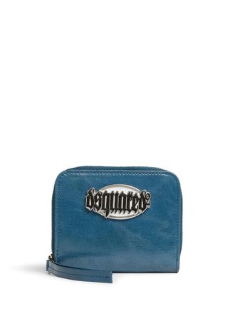 Dsquared2 logo-patch wallet - Blue
