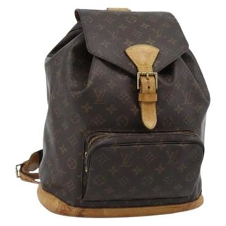Louis Vuitton Pre-owned Montsouris GM Zaino - - Pre-owned - Donna - Marrone - ONE SIZE