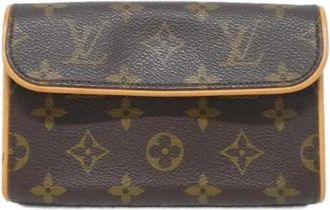 Louis Vuitton Tweedehands Canvas Louis Vuitton tassen - Dames - Vintage Heuptassen - Bruin - ONE Size - Vintage