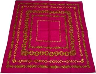 Celine Pre-owned Scarves, female, Pink, Size: ONE SIZE Pre-owned Vintage Scarf