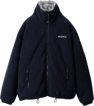 Miu Miu Fleece donsjack - Blauw