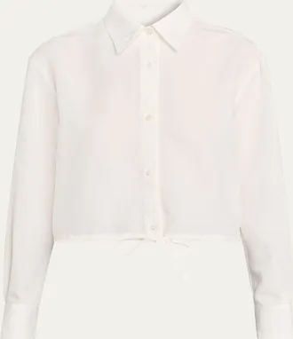 WE-AR4 The Riva Drawstring Linen-Blend Shirt