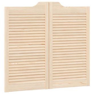 vidaXL Puertas Batientes Natural 90 X 50 Cm Madera De Pino Maciza Vidaxl