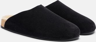 The Row Hudson Two suede mules