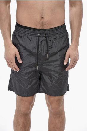 Dsquared2 Solid-Color Nylon Boxer Swim Trunks size 42