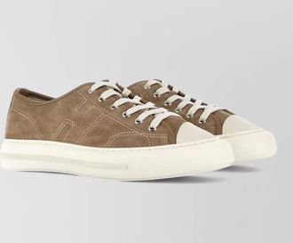Hogan suede leather low-top sneakers