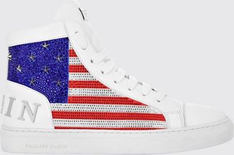 Philipp Plein Sneakers Star Studs America in pelle strass applicati