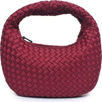 Sol and Selene Dare to Dream - Small Woven Neoprene Hobo Bag in Wine at Nordstrom