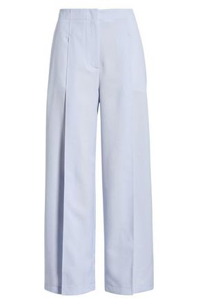Theory Pleated High Waist Wide Leg Pants in Cornflower - G2M at Nordstrom, Size 14
