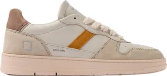 D.A.T.E. Court 2.0 Vintage Calf Sneakers in Ivory