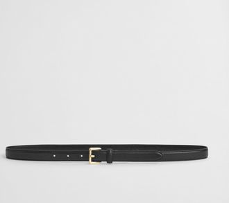 GANT Women Slim Leather Belt (105/42) BLACK