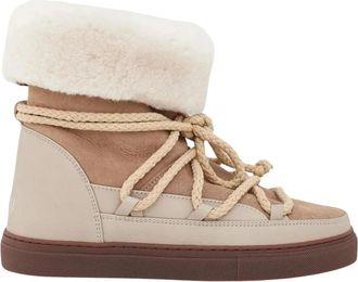 INUIKII Beige Leren Snowboots Classic High - Dames - Winterlaarzen - Beige - 38 EU - Leer - Schoenen