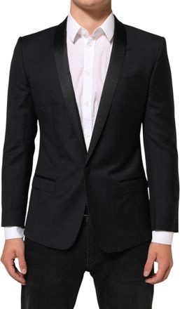 Dolce & Gabbana Black Gold 1 Button Suit Jacket Men Blazer Pl+se+wv