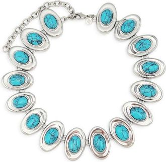 Petit Moments Burke Necklace in Silver/Turquoise at Nordstrom
