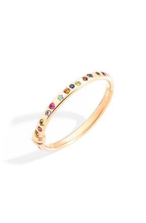 POMELLATO Iconica Color Bangle in Rose Gold/Multi at Nordstrom, Size Medium