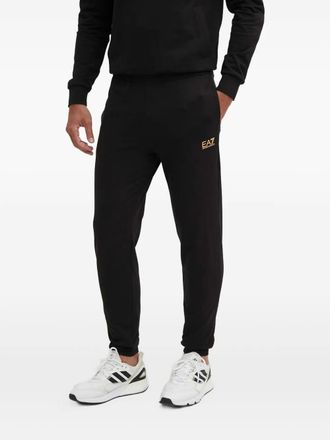 Emporio Armani hooded logo jumpsuit - men - Cotton - S - Black