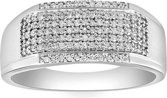 Pompeii3 1/2Ct Mens Pave Diamond Ring in White Gold