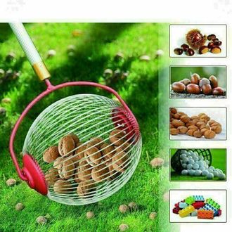 Elle Rodillo Recolector De Nueces Y Casta&ntilde;as Con Varilla Telesc&oacute;pica, Rodillo Recolector Y Cesta De Recolecci&oacute;n: La M&aacute;quina Recolectora De Frutos Secos M&aacute;s