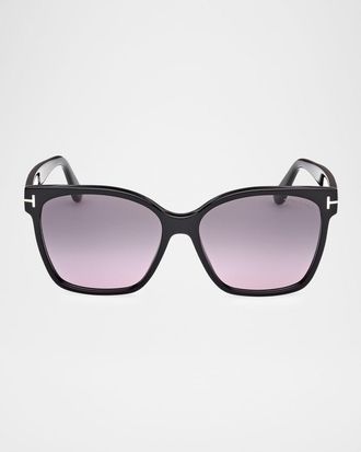 Tom Ford Iris 56mm Acetate Butterfly Sunglasses