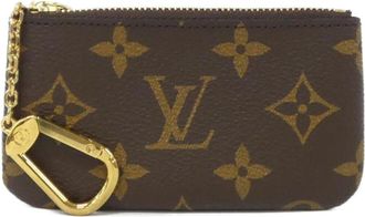 Louis Vuitton Marron Coated Canvas Coin Purse/Coin Case (Pre-Owned)