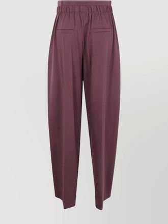 Sportmax virgin wool wide-leg trousers