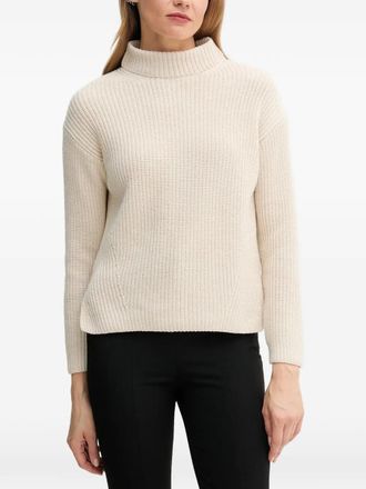 Joop roll-neck side-slit sweater - Neutrals