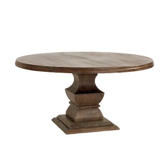Ballard Designs Andrews Pedestal Dining Table - 60 - Washed Walnut - Ballard Designs