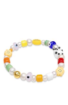 Nialaya Panda Pearl Bracelet at Nordstrom, Size X-Large