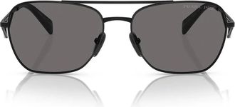 Prada Sunglasses Pra50 S 1 Ab5 Z1 Black/Dark Gray Women Polarized