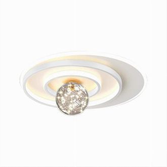 Trade Shop Trade Shop - Copy Of Plafoniera Led 30 W Quadrata Oro Moderno Lampadario Soffitto Luce Naturale 71033