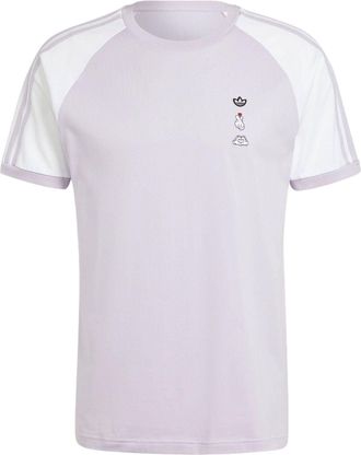 adidas Mickey Mouse x Originals 3-Stripes Tee Asia Sizing Purple IY2271