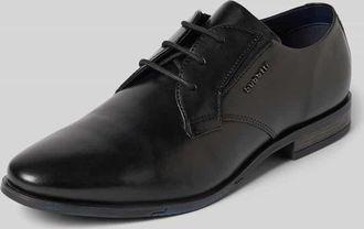 Bugatti Derby-Schuhe aus echtem Leder Modell GAPO in Black, Größe 40