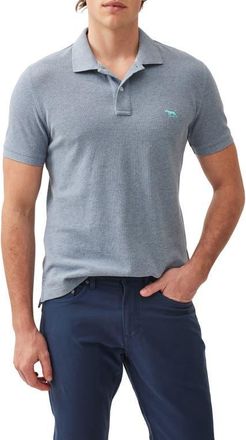 Rodd & Gunn Gunn Piqu&eacute; Sports Fit Cotton Polo in Steel Blue at Nordstrom, Size Xxx-Large
