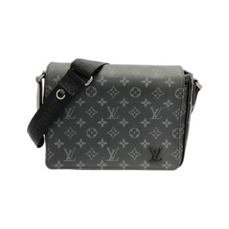 Louis Vuitton Monogram Eclipse Black Coated Canvas Shoulder Bag (Pre-Owned)
