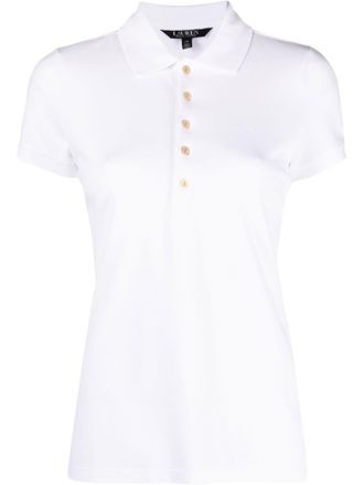 Lauren Ralph Lauren Piqu&eacute; poloshirt - Wit