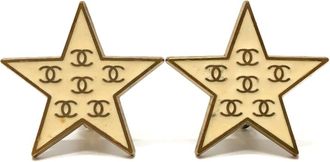Chanel ivory Metal Clip Earrings (Pre-Owned)