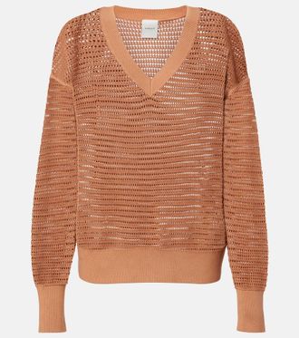 Varley Jersey calado Gaia de algod&oacute;n