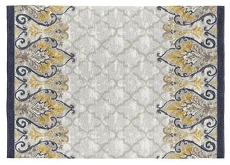 Rugs&Rugs Alfombra decorativa de algod&oacute;n con impresi&oacute;n digital beige 140x200 cm