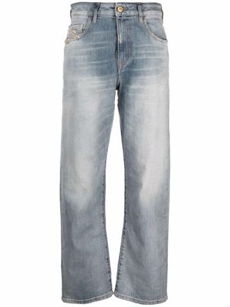 Diesel D-Reggy straight-leg crop jeans - women - Cotton/Elastane - 30/32 - Blue
