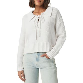 Splendid Roxie Lace-Up Sweater in White at Nordstrom Rack, Size X-Small
