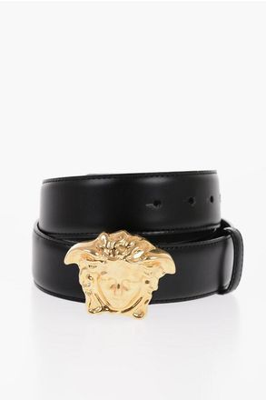 Versace Leather Belt with Golden Effect Buckle 40mm size 95