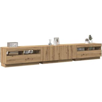 vidaXL Vidaxl - Mobile Porta tv con led Artigianale 260x35x40 cm Multistrato