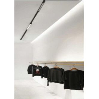 Trade Shop Trade Shop Traesio - Trade Shop - Faretto Orientabile Binario 26 W 12led Bianco Nero Luce 3000k 6500k 4000k Pst-47 - Negro