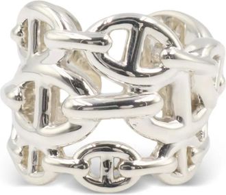 Hermès Anello Chaîne dAncre Enchene anni 2010 - Argento