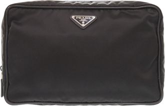 Prada Black Nylon Pouch (Pre-Owned)